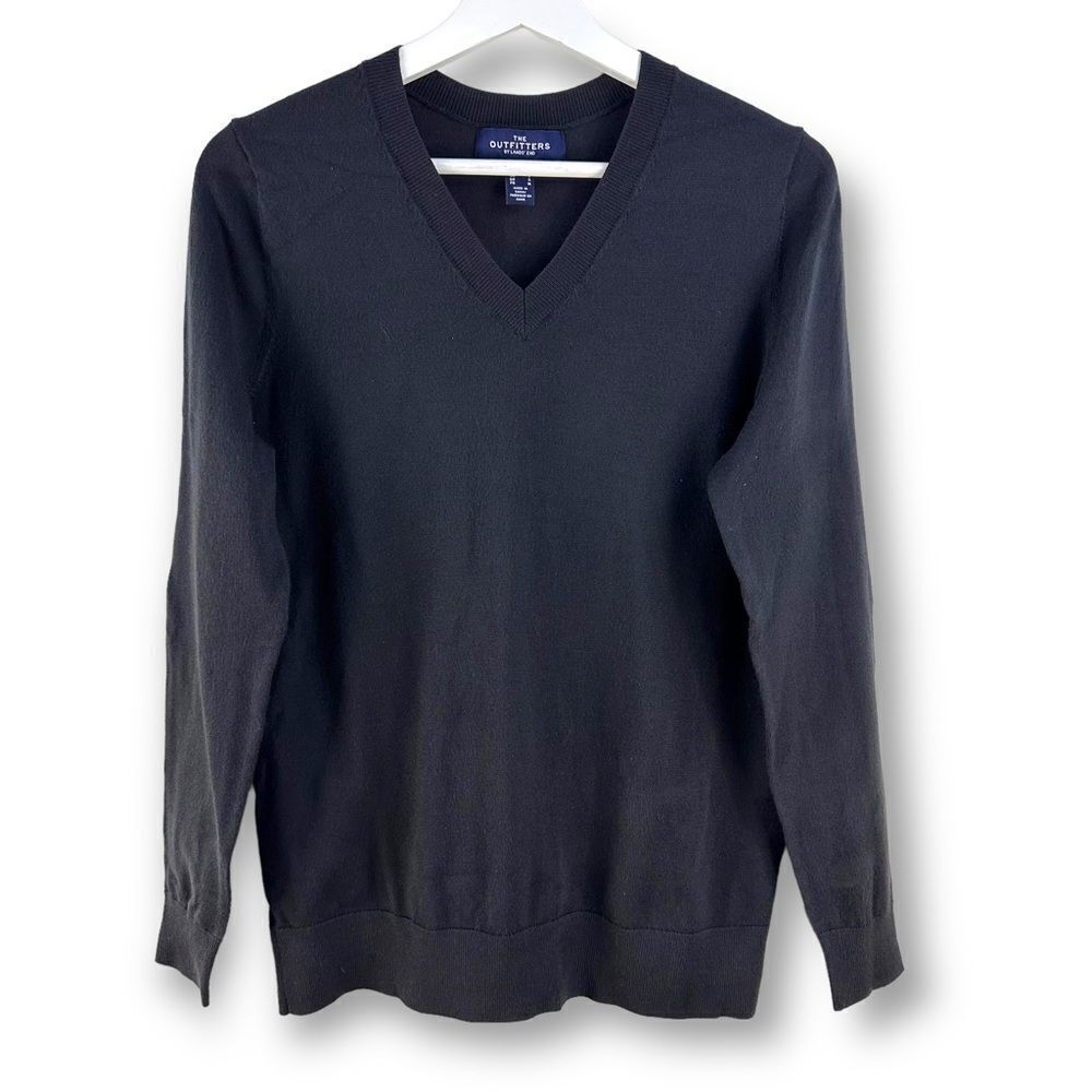 The Outfitters by Lands‎ End black v-neck sweater size S